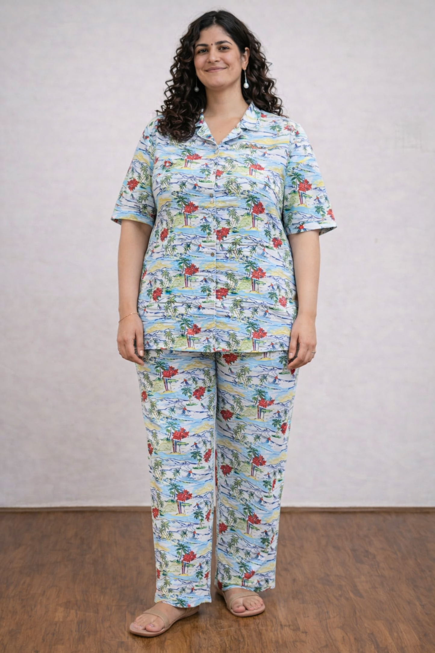 Island Escape Rayon Night Suit