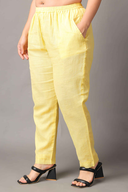 Buy Plus Size ​Kota Doria Pant Palazzo At Apella | Sizes XS to 10 XL | India | Free Delivery | Customized
