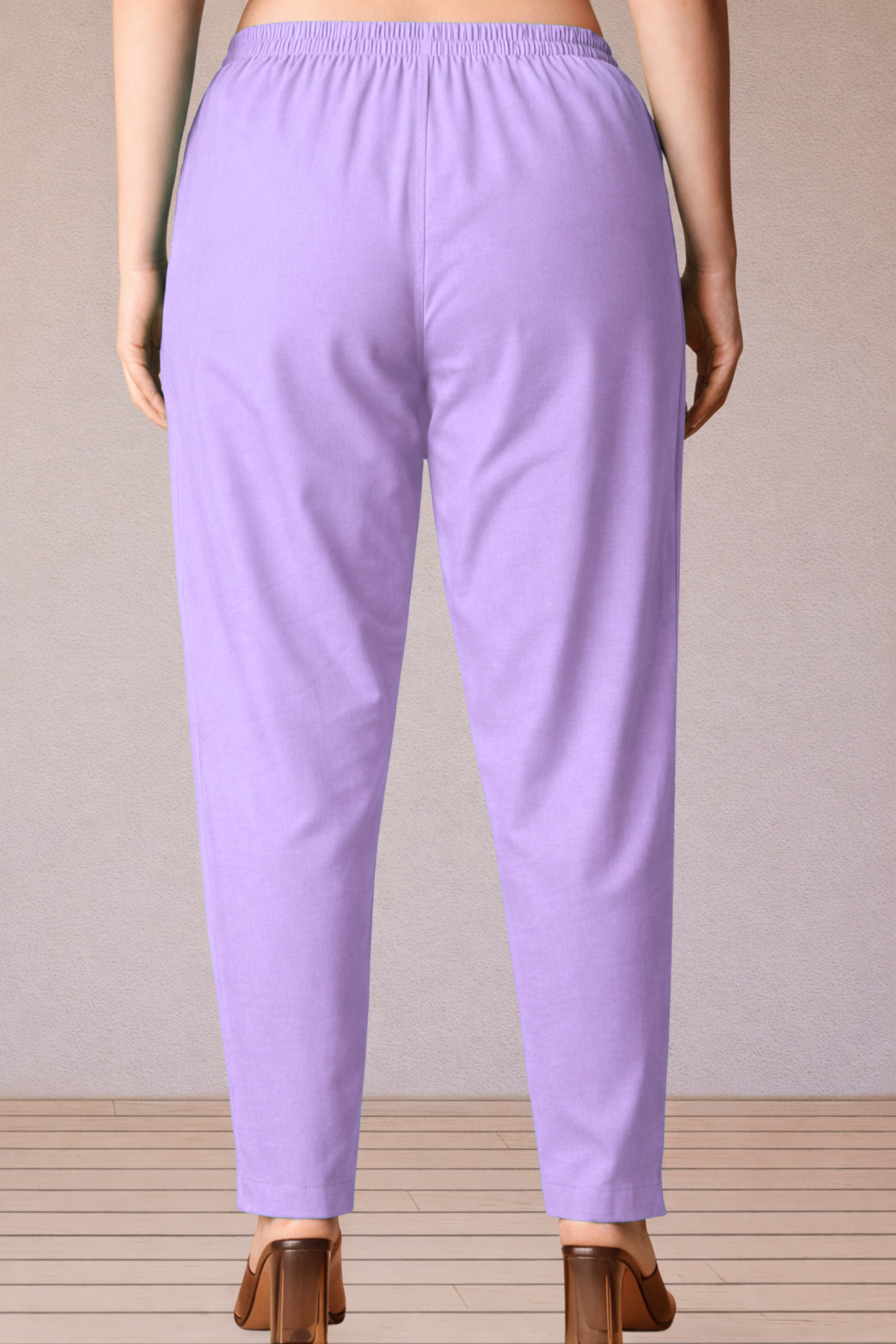 Lavender Cotton Kurti Pant