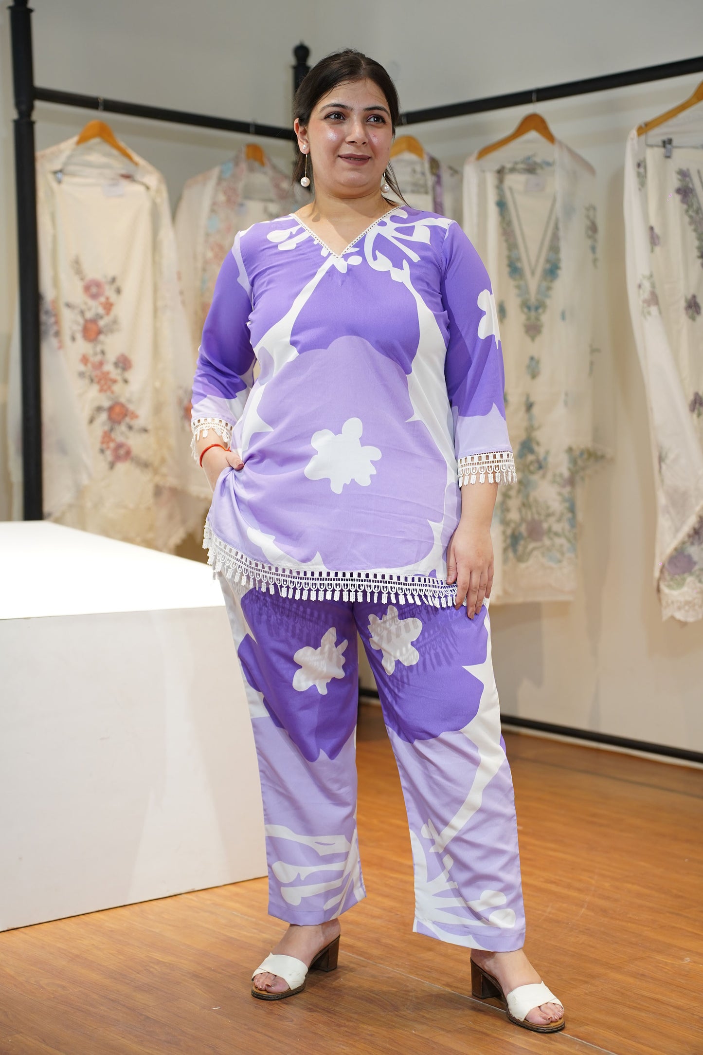 Dewdrop Delight Floral Co-ord Set