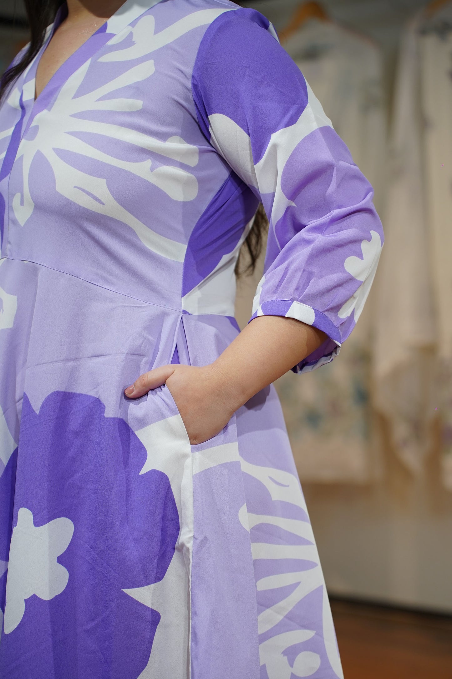 Dewdrop Delight Floral Maxi Dress