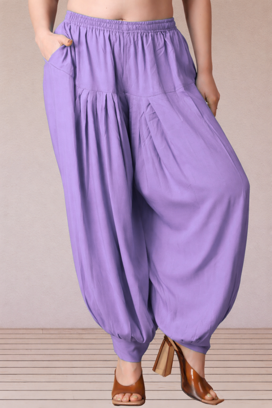Lavender Rayon Afghani Salwar