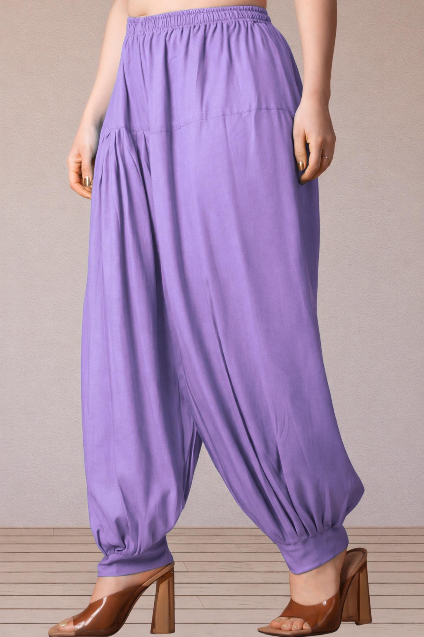 Lavender Rayon Afghani Salwar