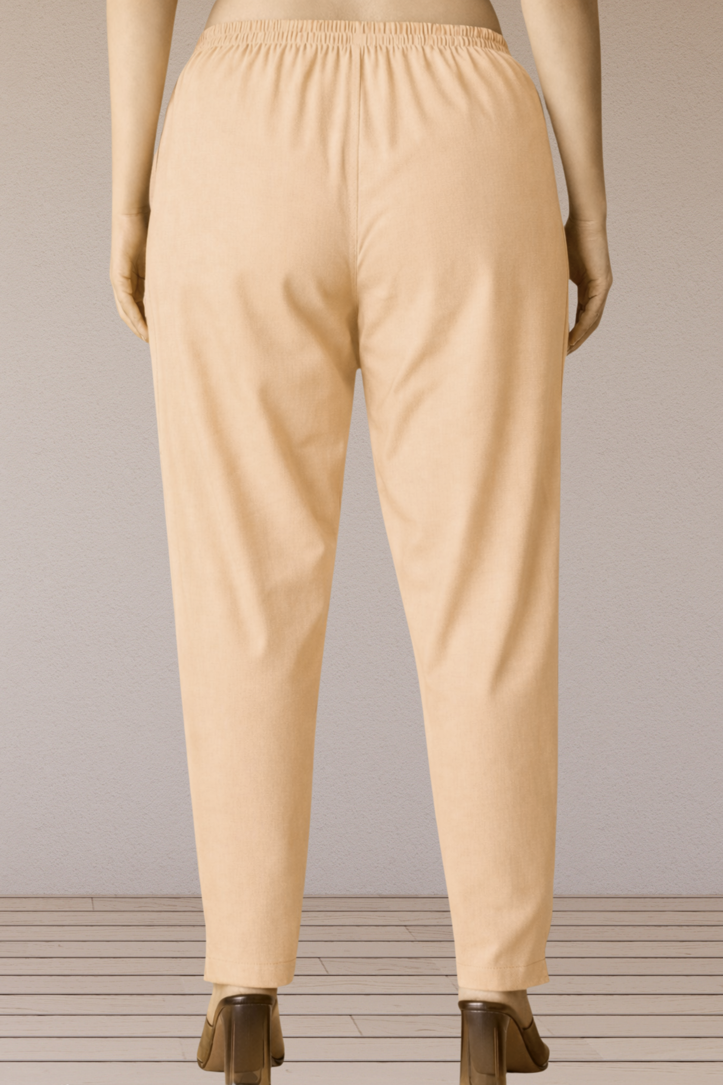 Light Apricot Cotton Kurti Pant