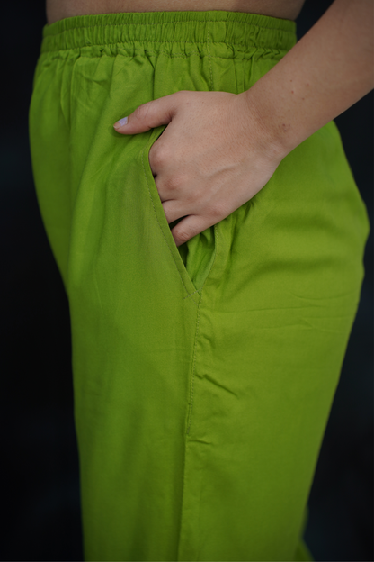 Light Green Rayon Kurti Pant