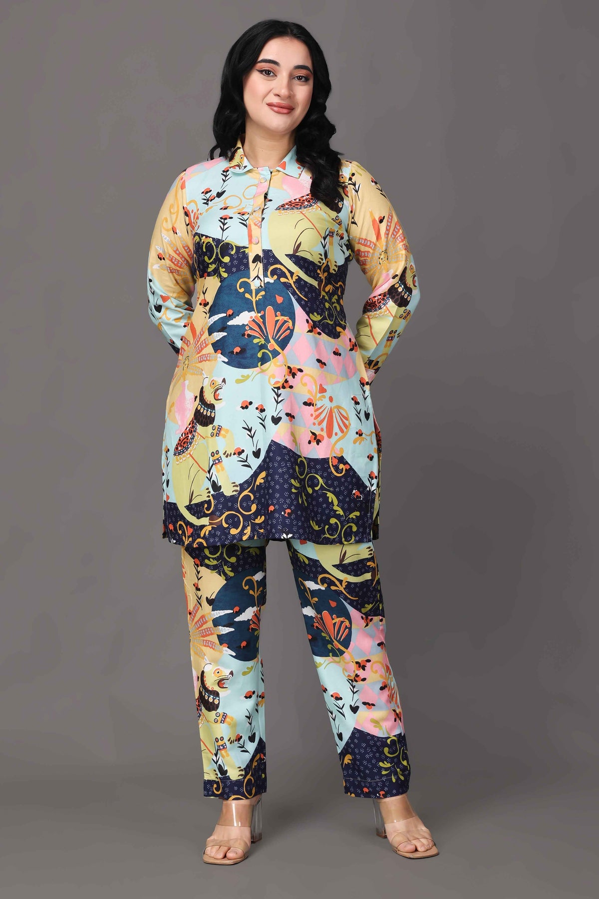 Creamy Canvas Woollen Co-ord Set