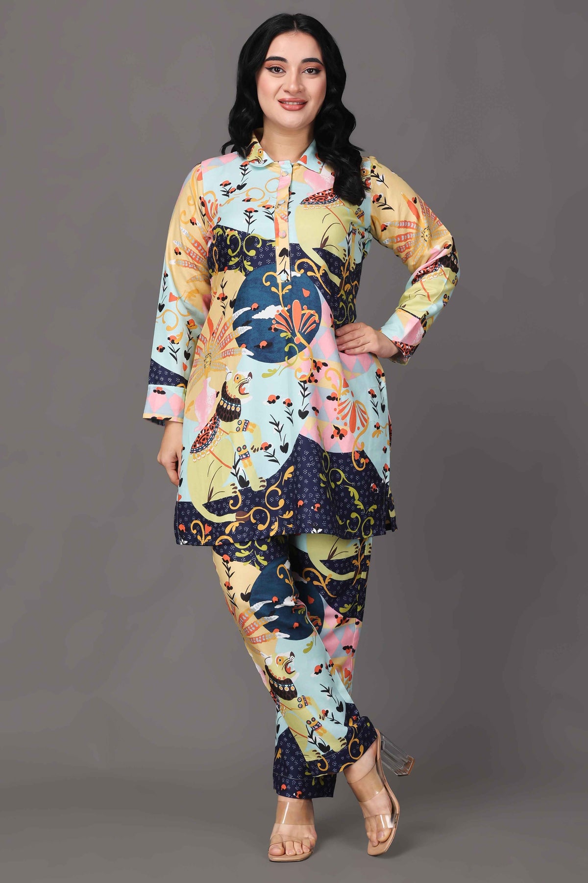 Creamy Canvas Woollen Co-ord Set
