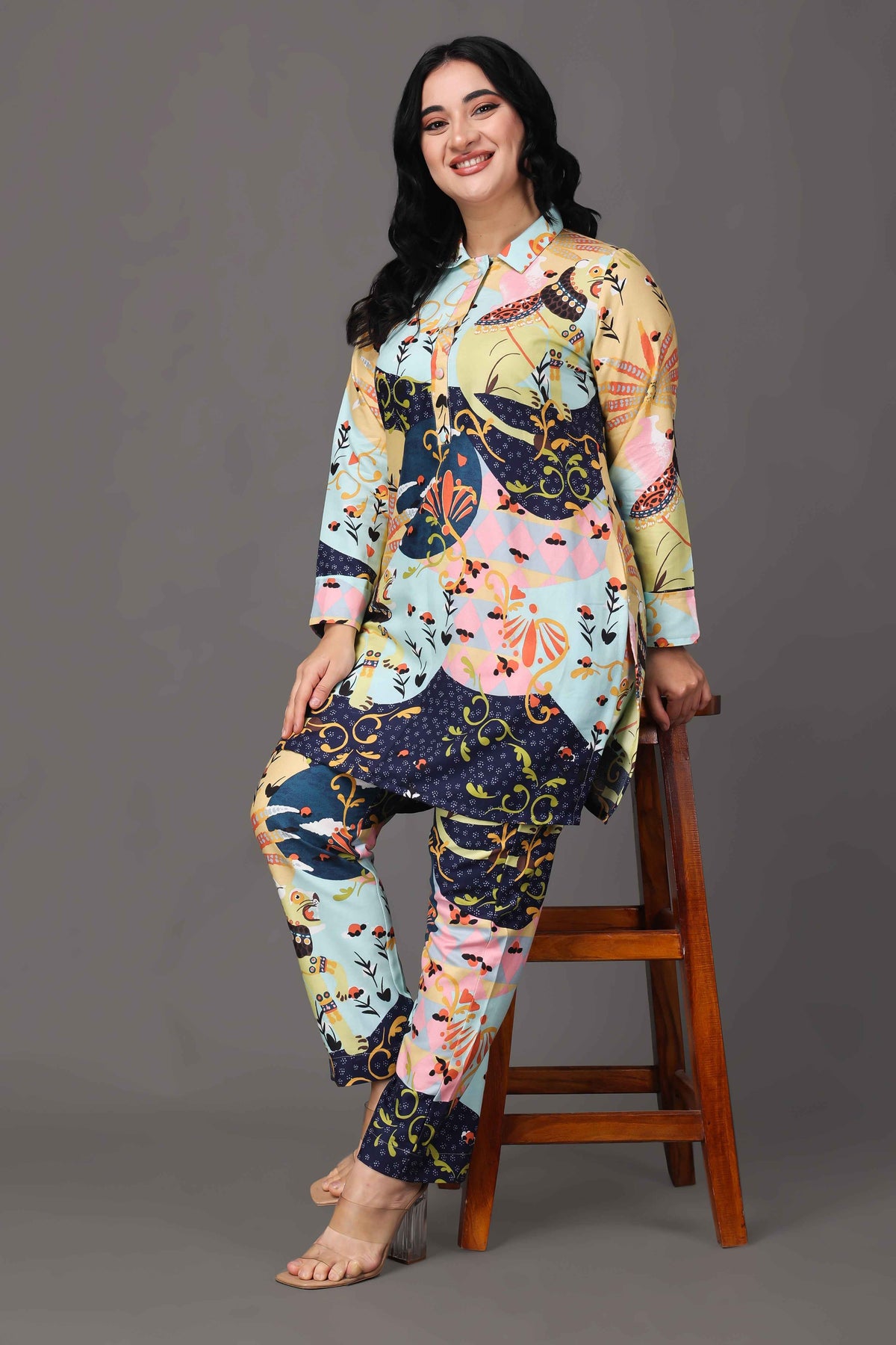 Creamy Canvas Woollen Co-ord Set