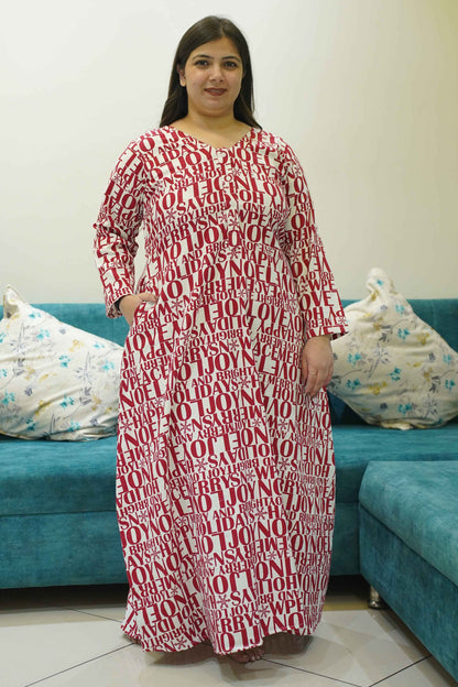 Love Lullaby Woollen Night Gown