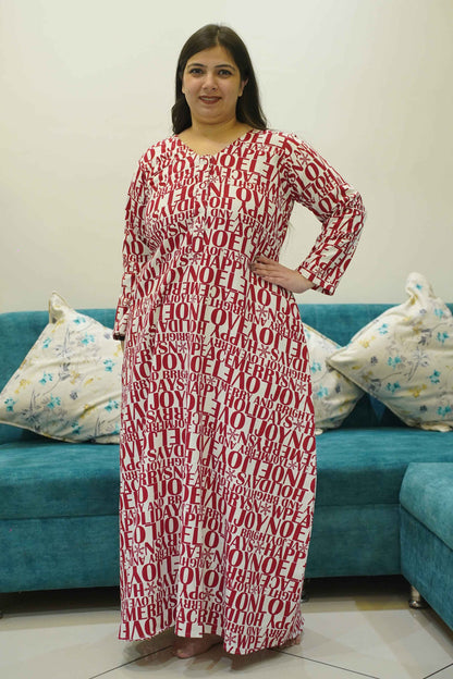 Love Lullaby Woollen Night Gown