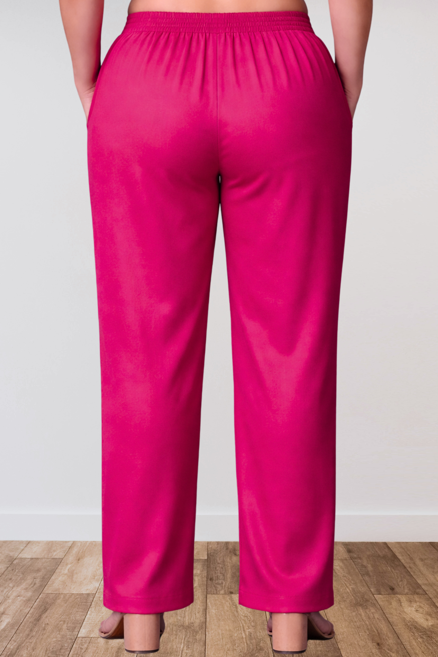 Magenta Anti Wrinkle Kurti Pants