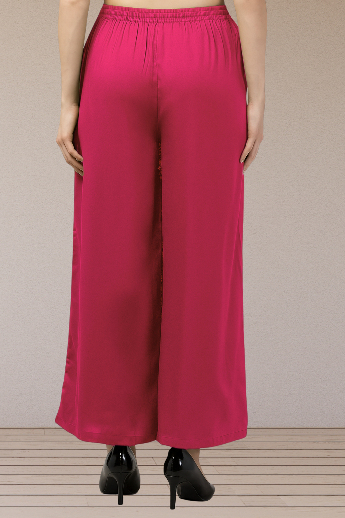Magenta Flared Palazzo Pant
