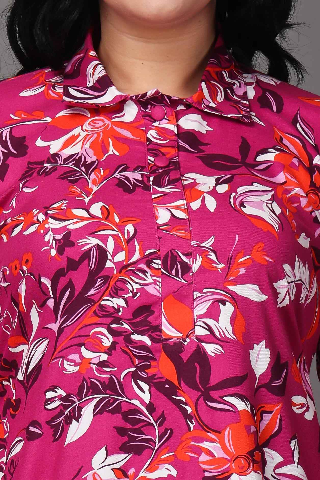 Fiery Pink Woollen Co-ord Set