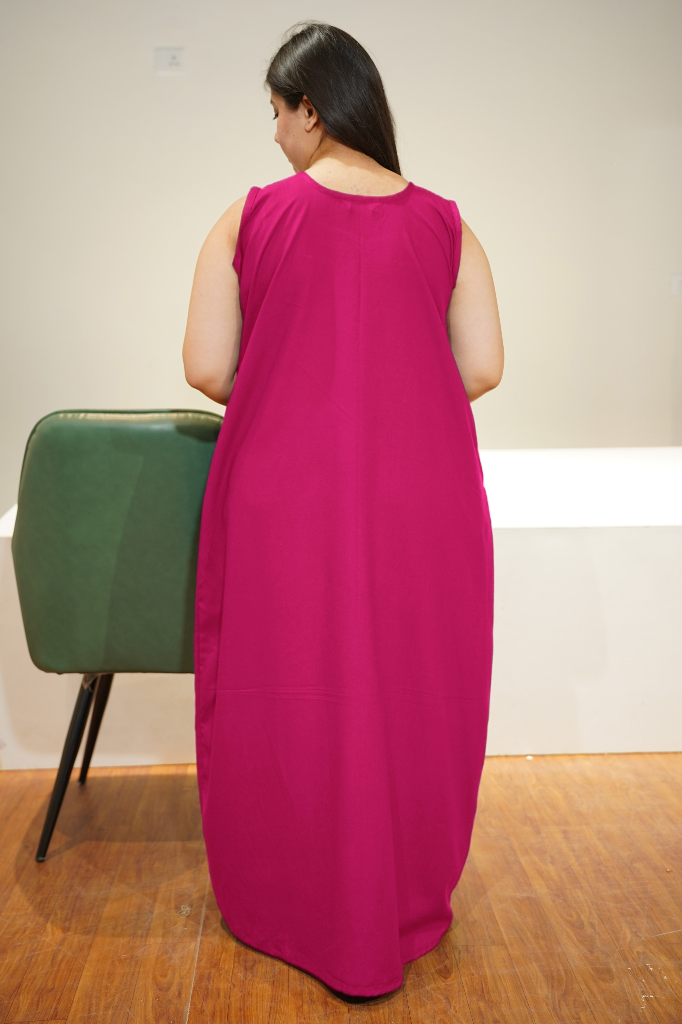 Magenta Rayon Night Gown