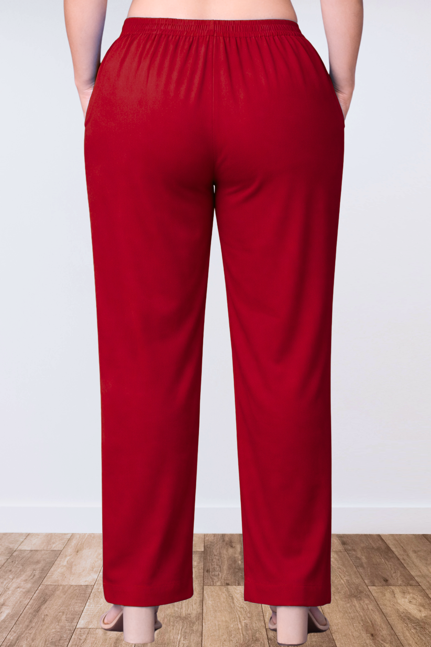 Maroon Anti Wrinkle Kurti Pants