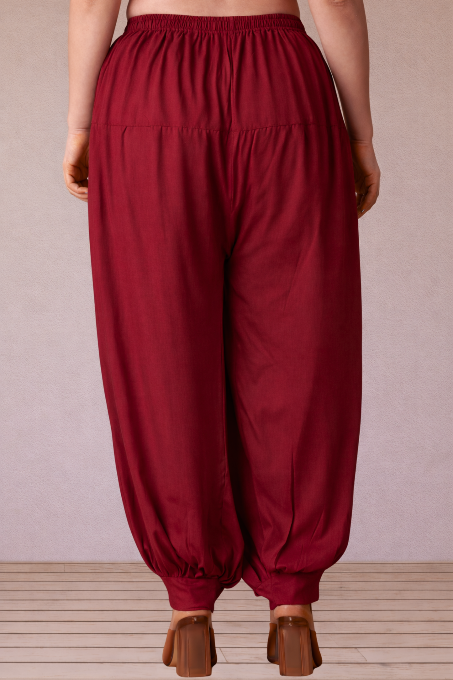 Maroon Rayon Afghani Salwar