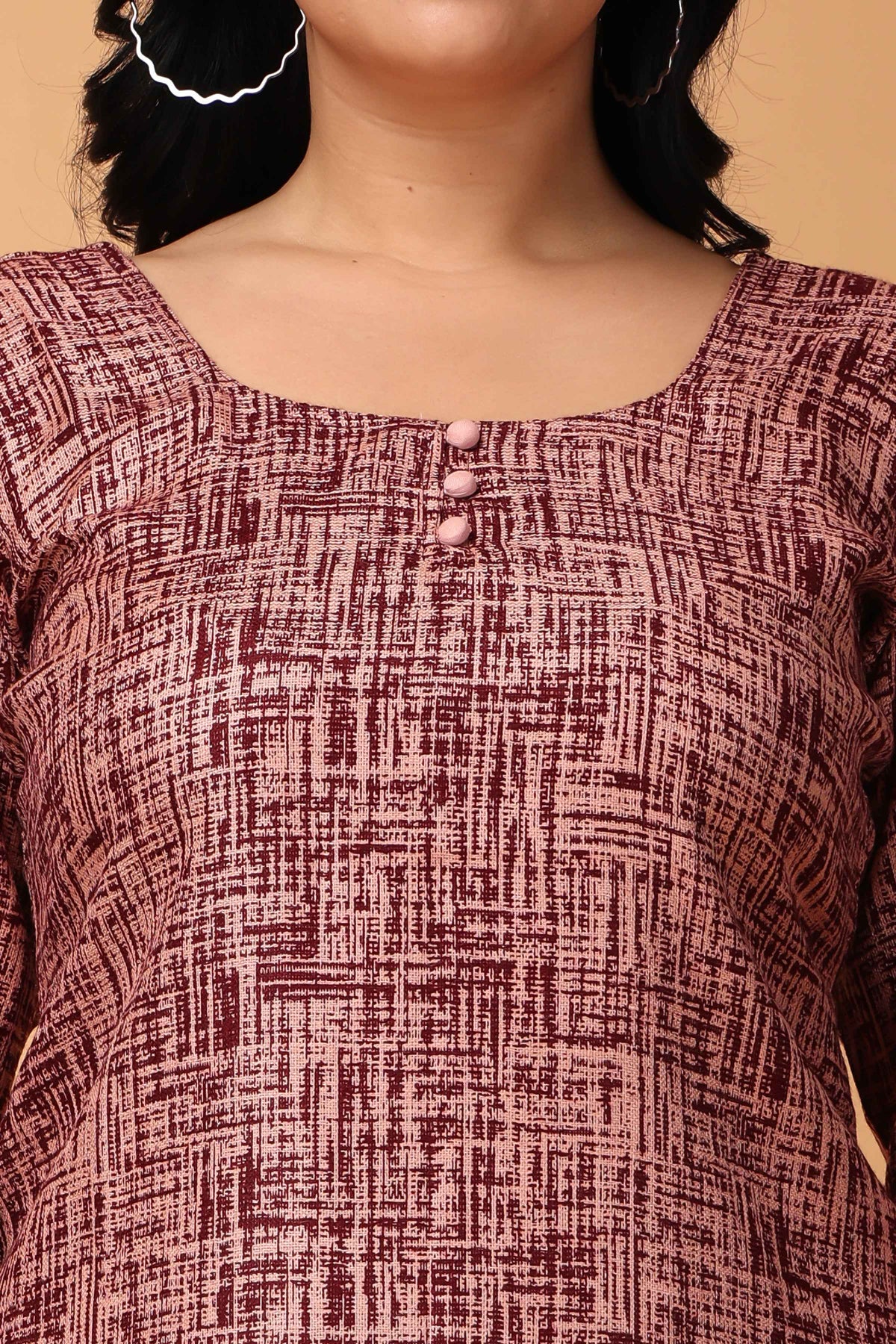 Buy Plus Size ​Merlot Embrace Woollen Kurta Set At Apella | Sizes XS to 10 XL | India | Free Delivery | Customized
