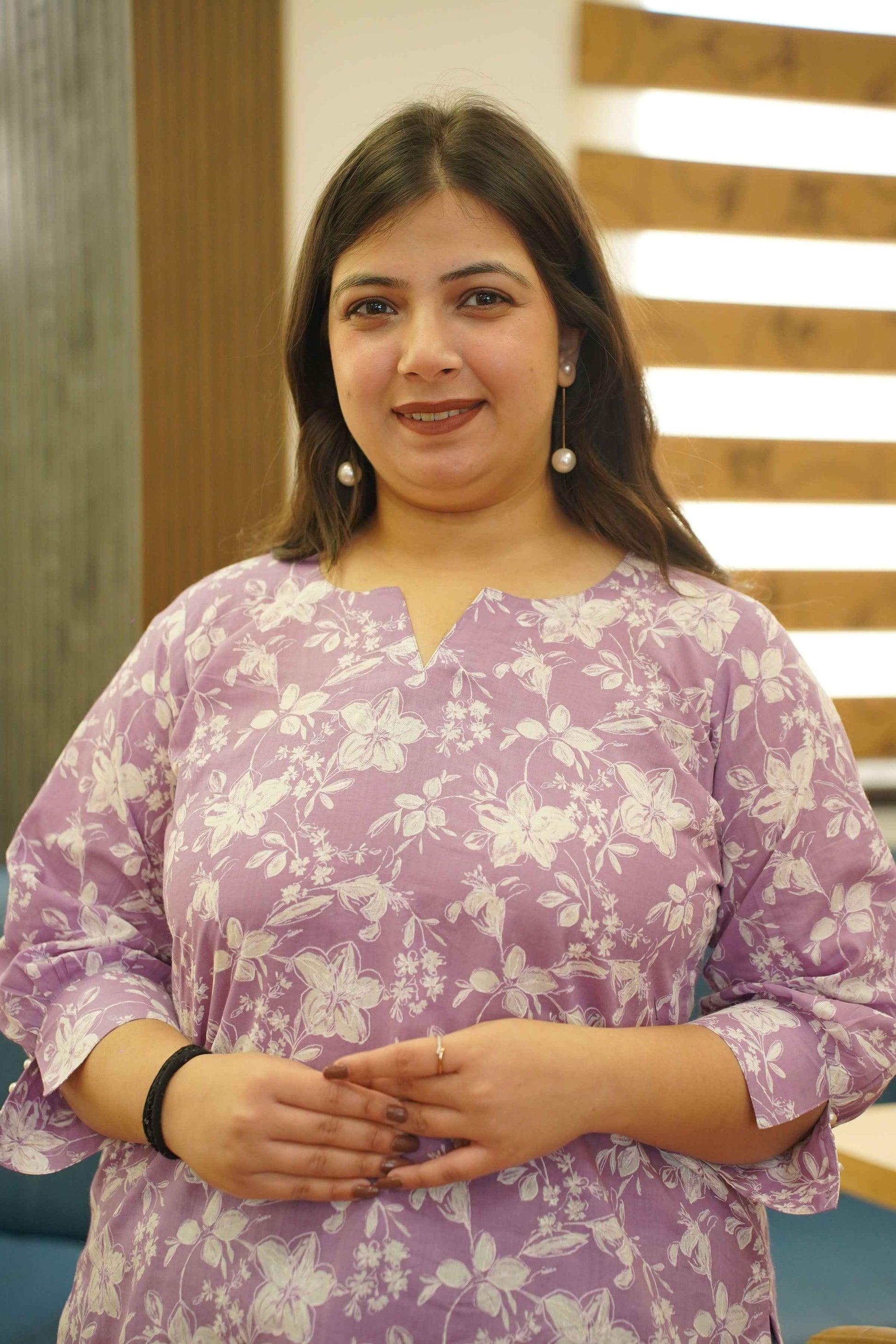 Mauve Bagh Printed Everyday Cotton Top