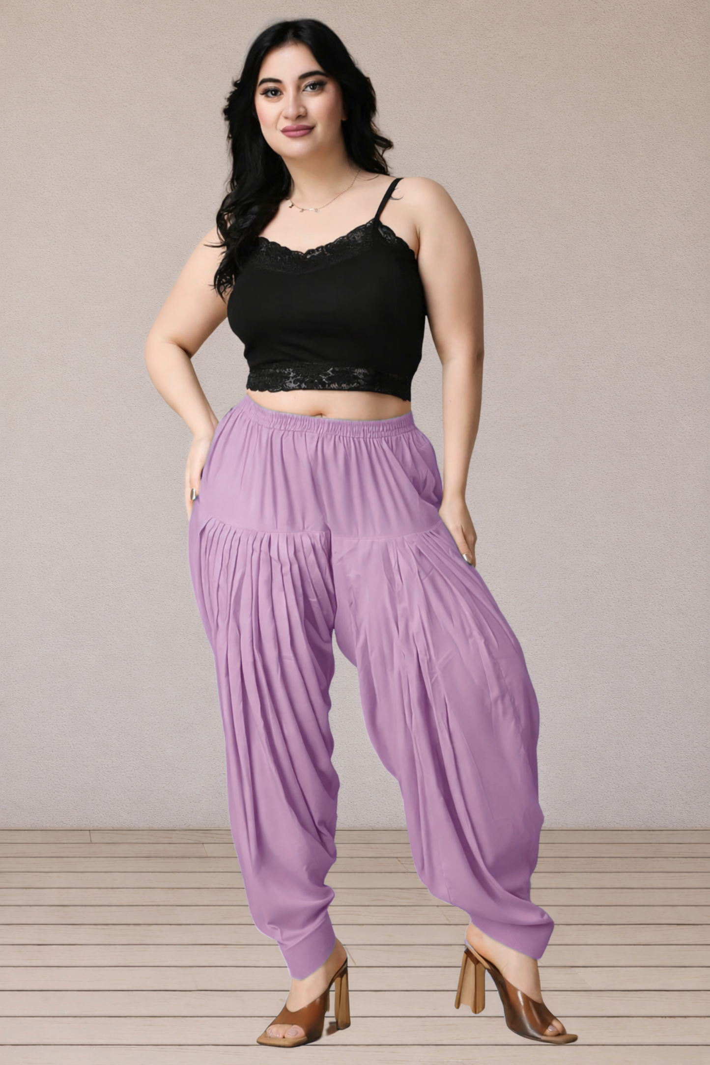 Lavender Rayon Patiala Salwar