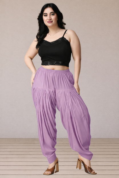Lavender Rayon Patiala Salwar