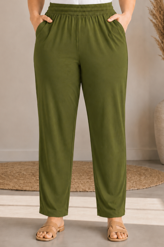 Henna Green Everyday Cotton Kurti Pants