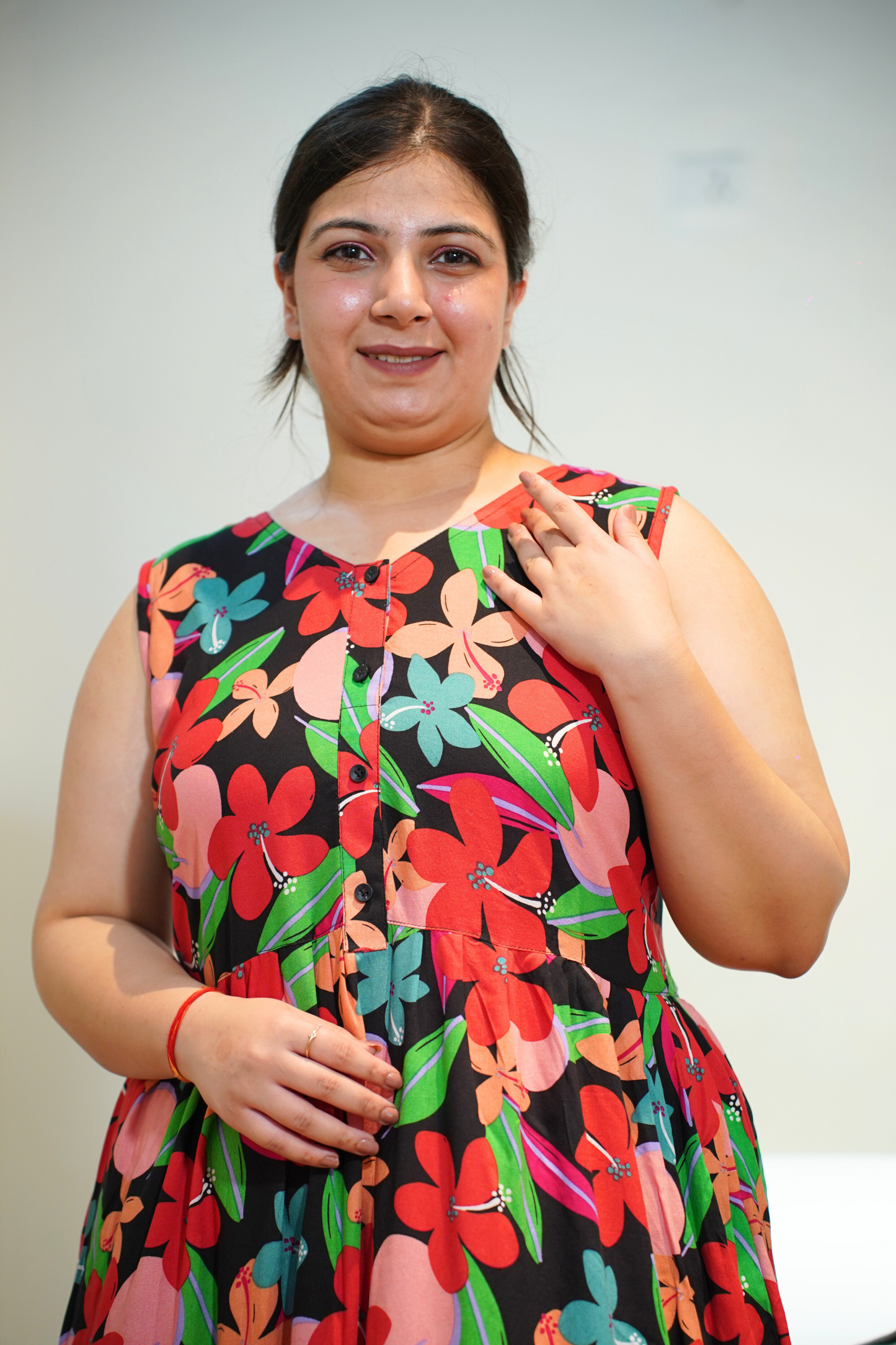 Floral Fiesta Rayon Night Gown