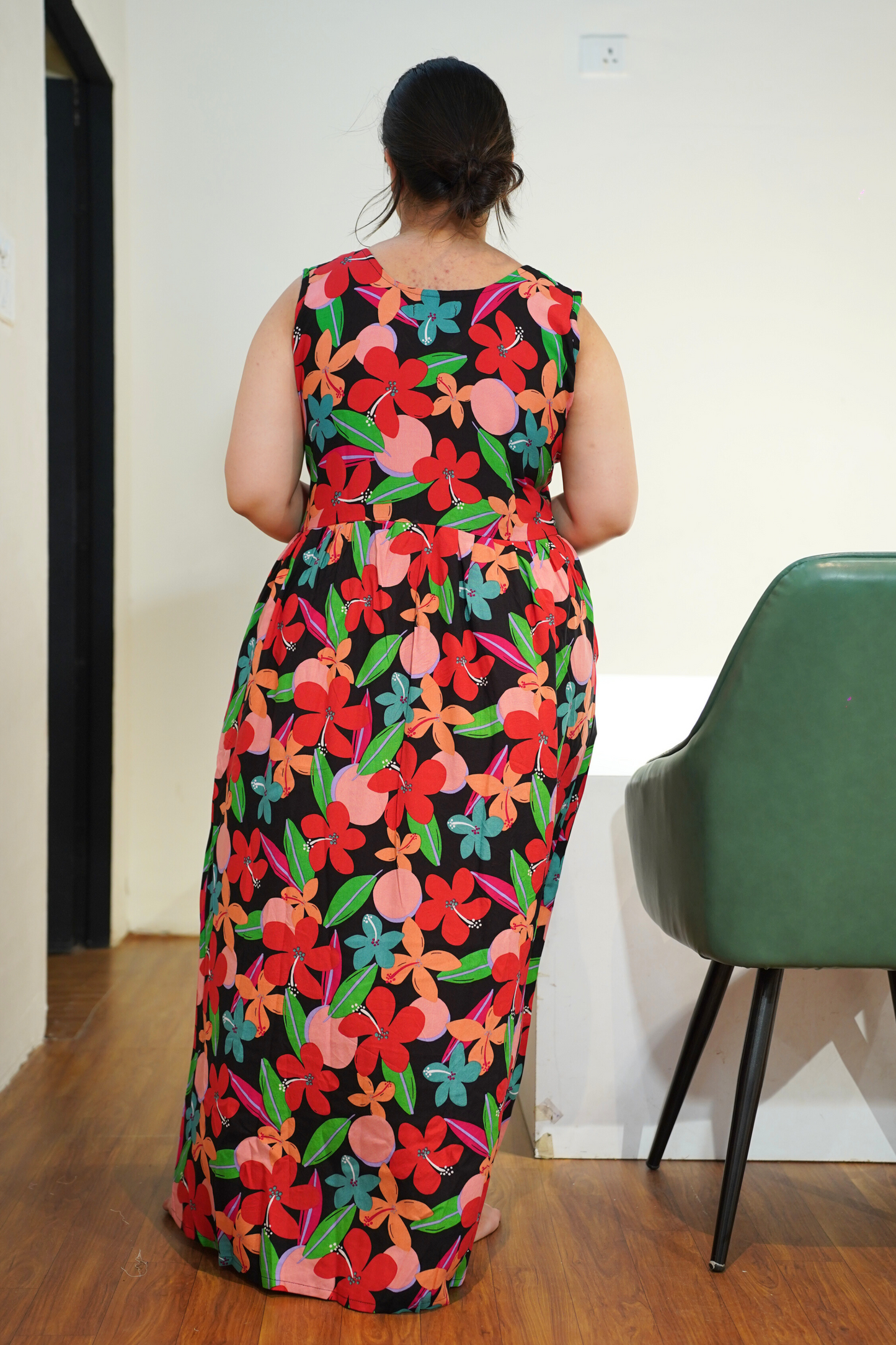 Floral Fiesta Rayon Night Gown