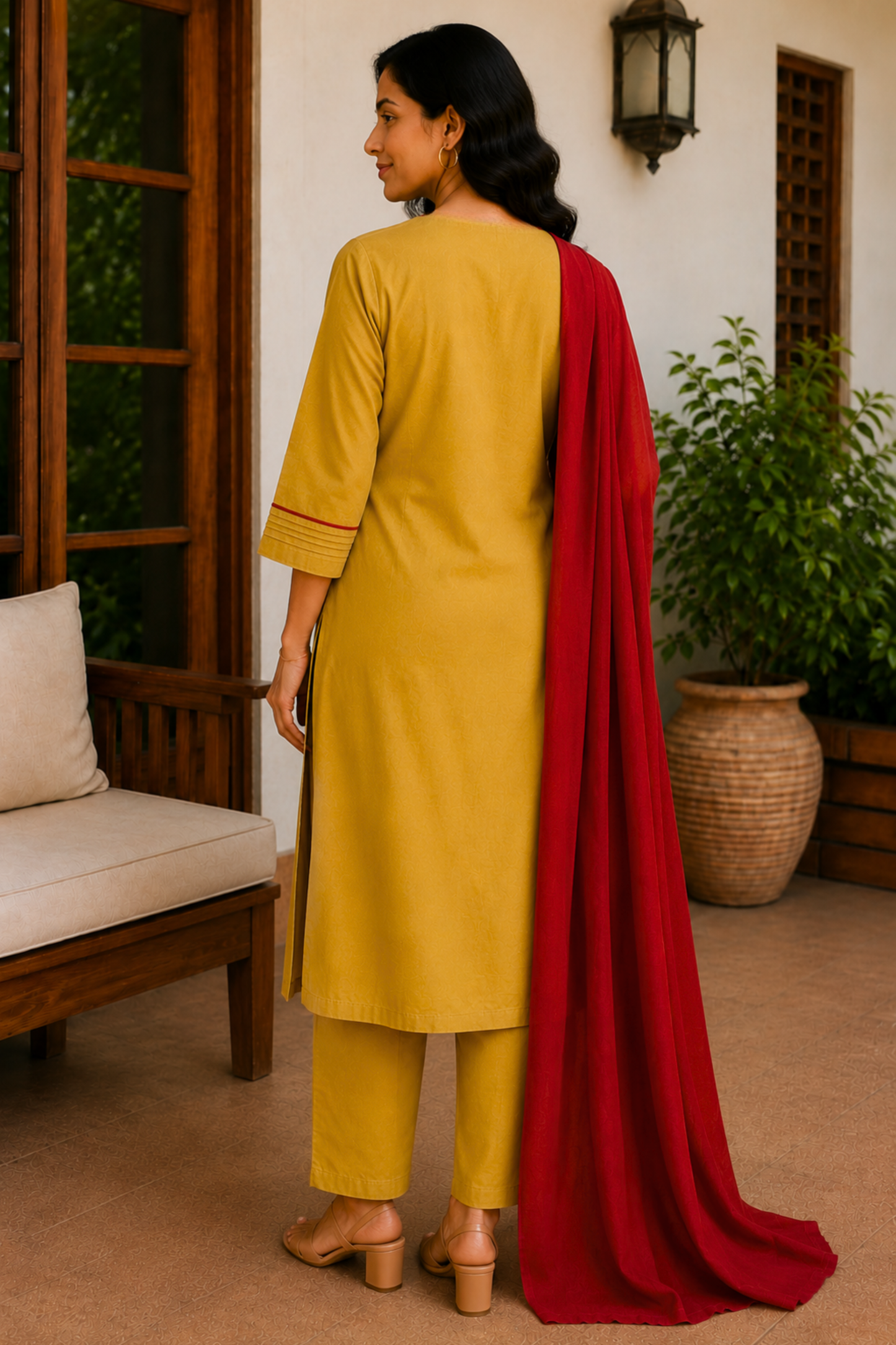 Amber Fields Cotton Suit Set