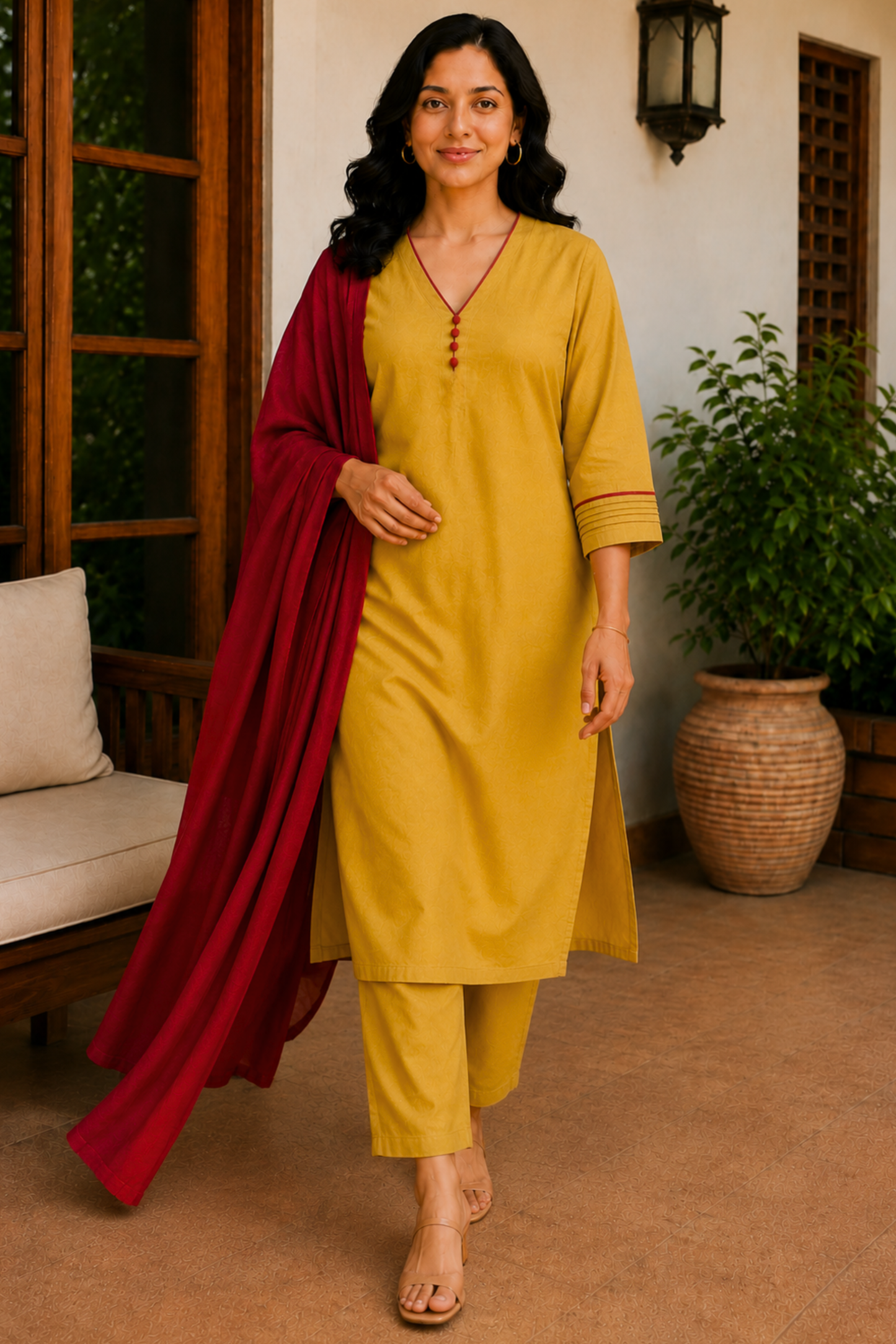 Amber Fields Cotton Suit Set