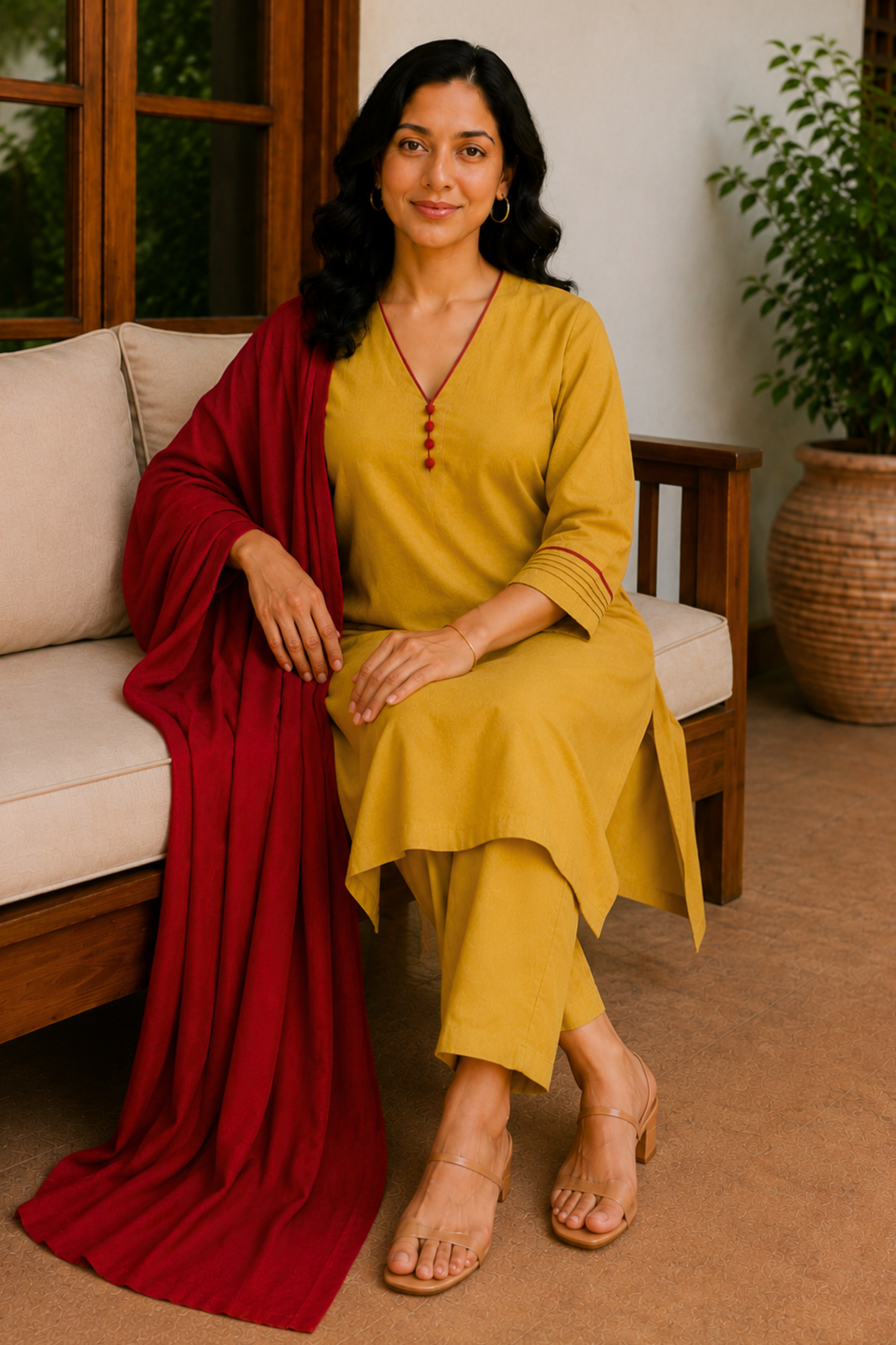 Amber Fields Cotton Suit Set