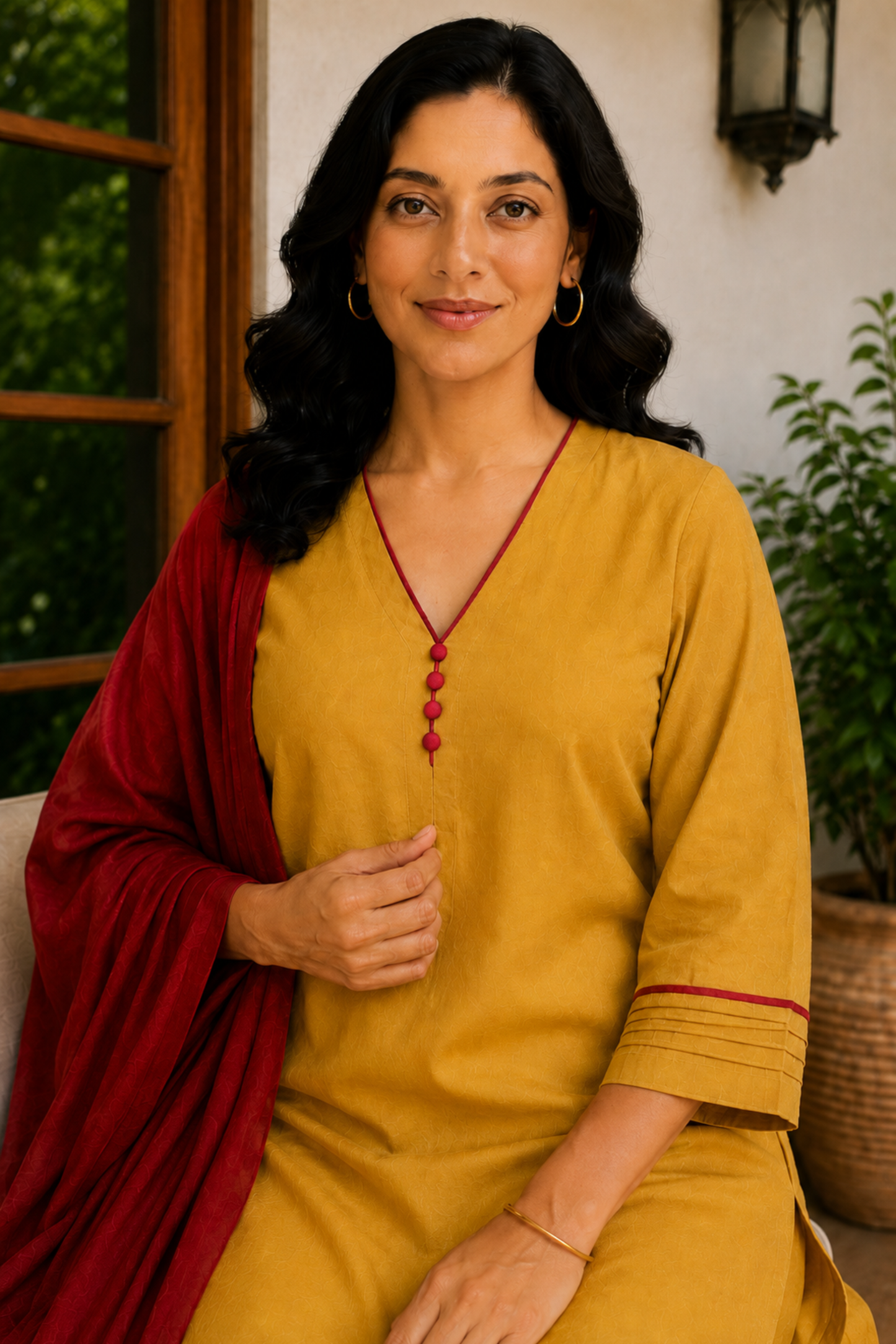Amber Fields Cotton Suit Set