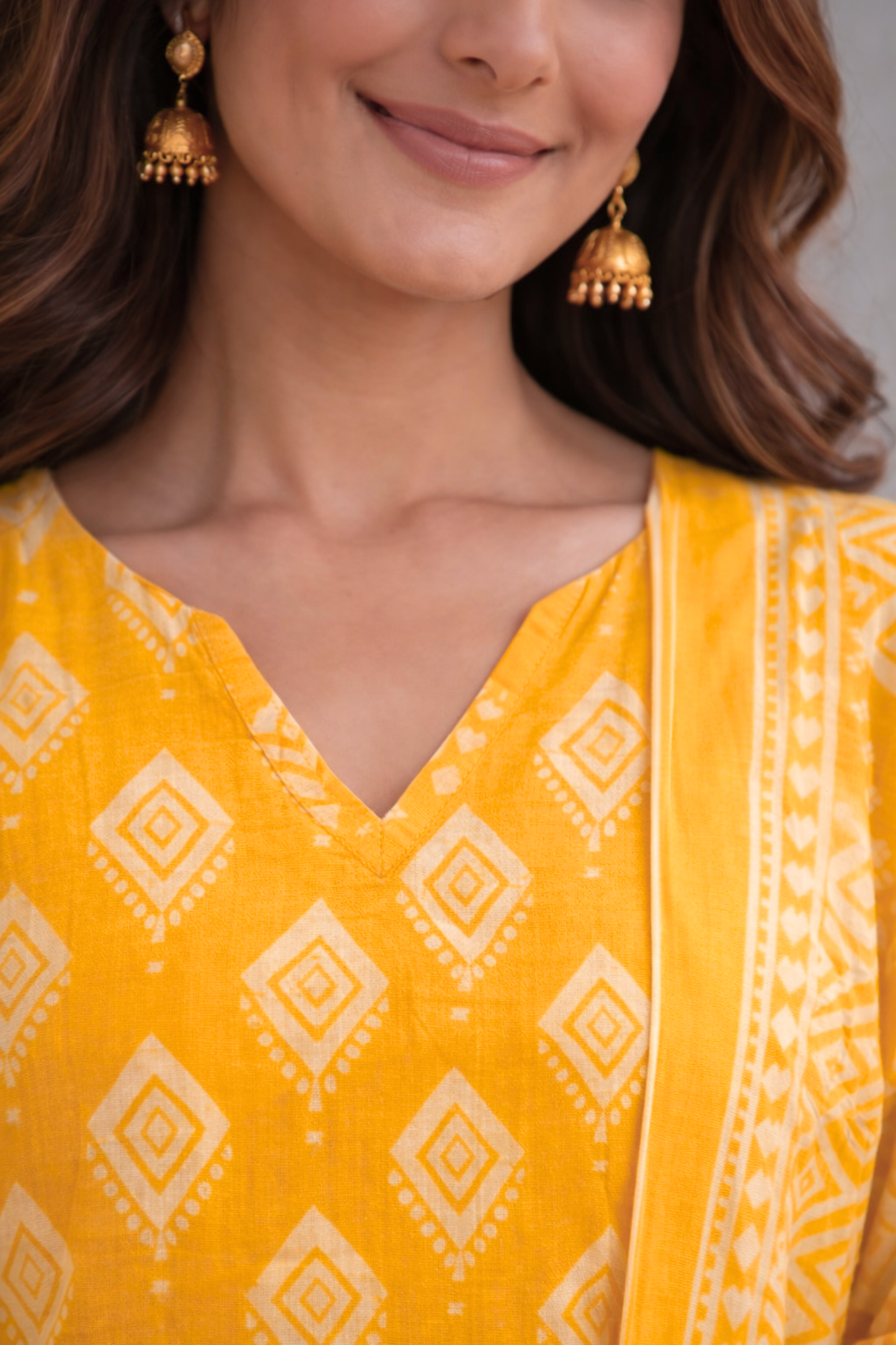 Honey Meadow Printed Cotton Suit