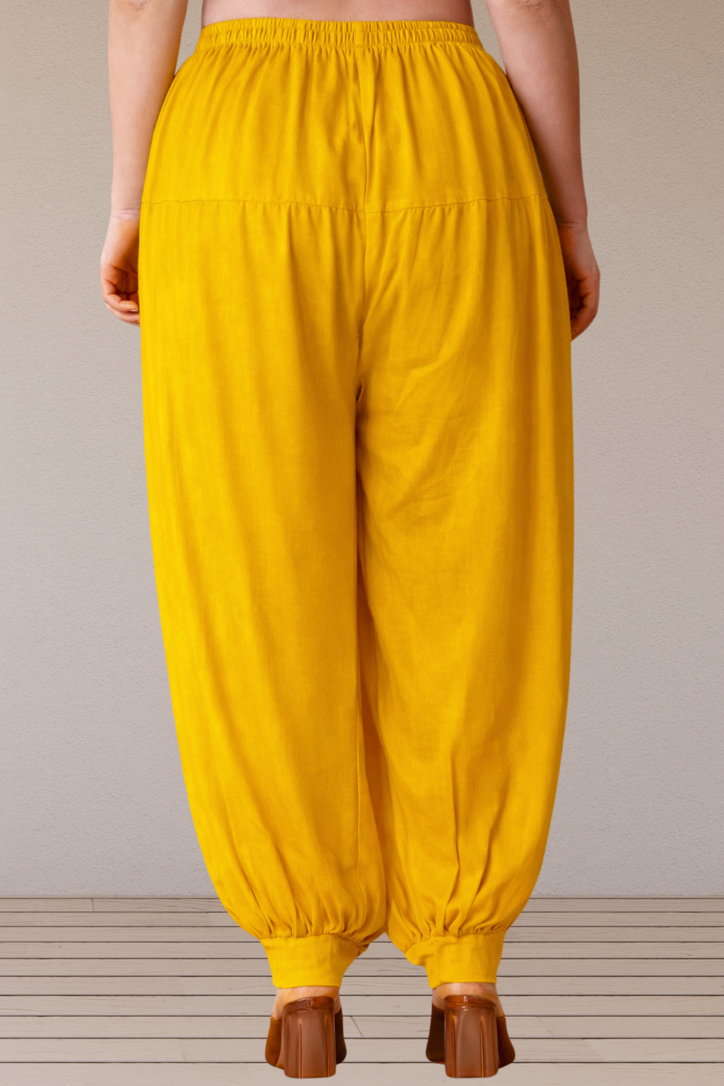 Mustard Rayon Afghani Salwar