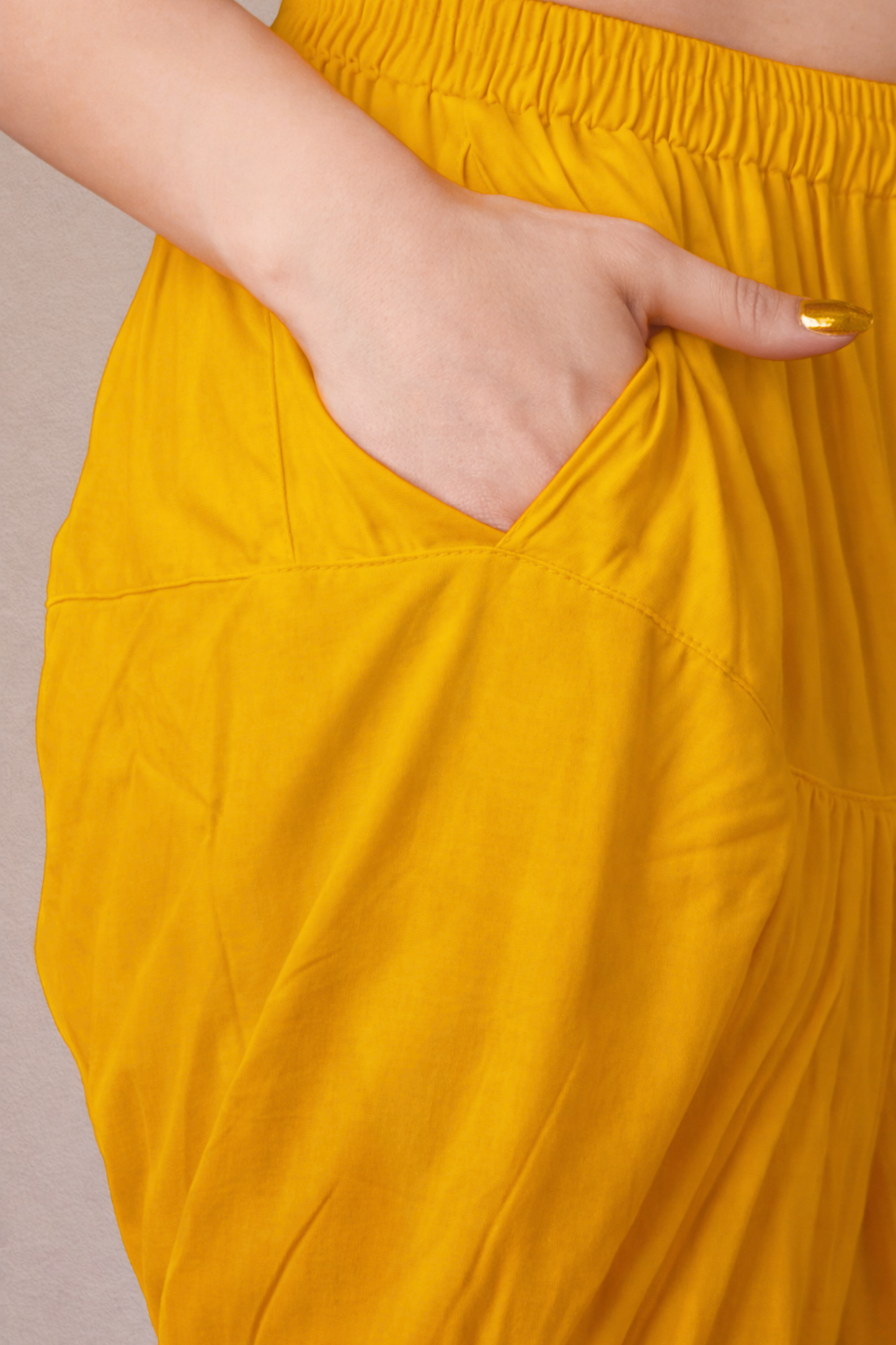 Mustard Rayon Patiala Salwar