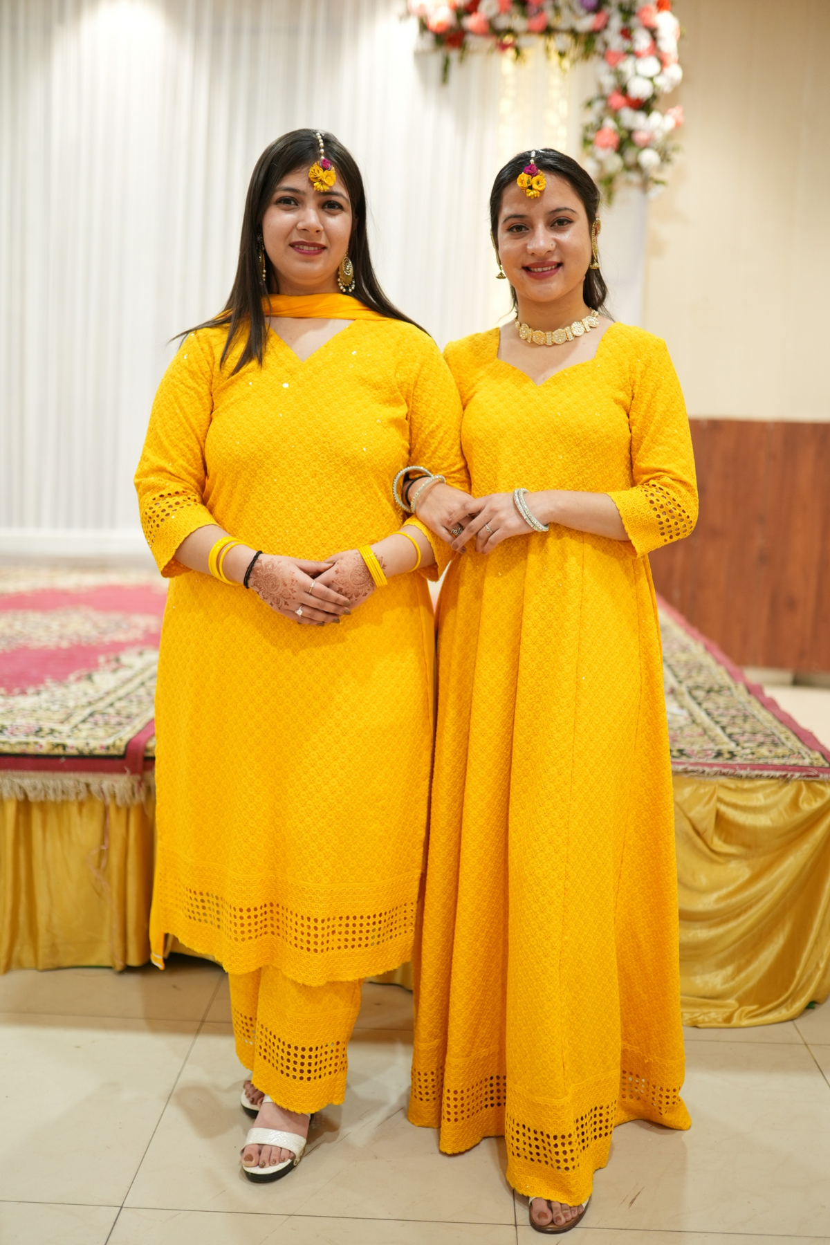 Buy Plus Size ​Mustard Gold Sequined Suit Set At Apella | Sizes XS to 10 XL | India | Free Delivery | Customized
