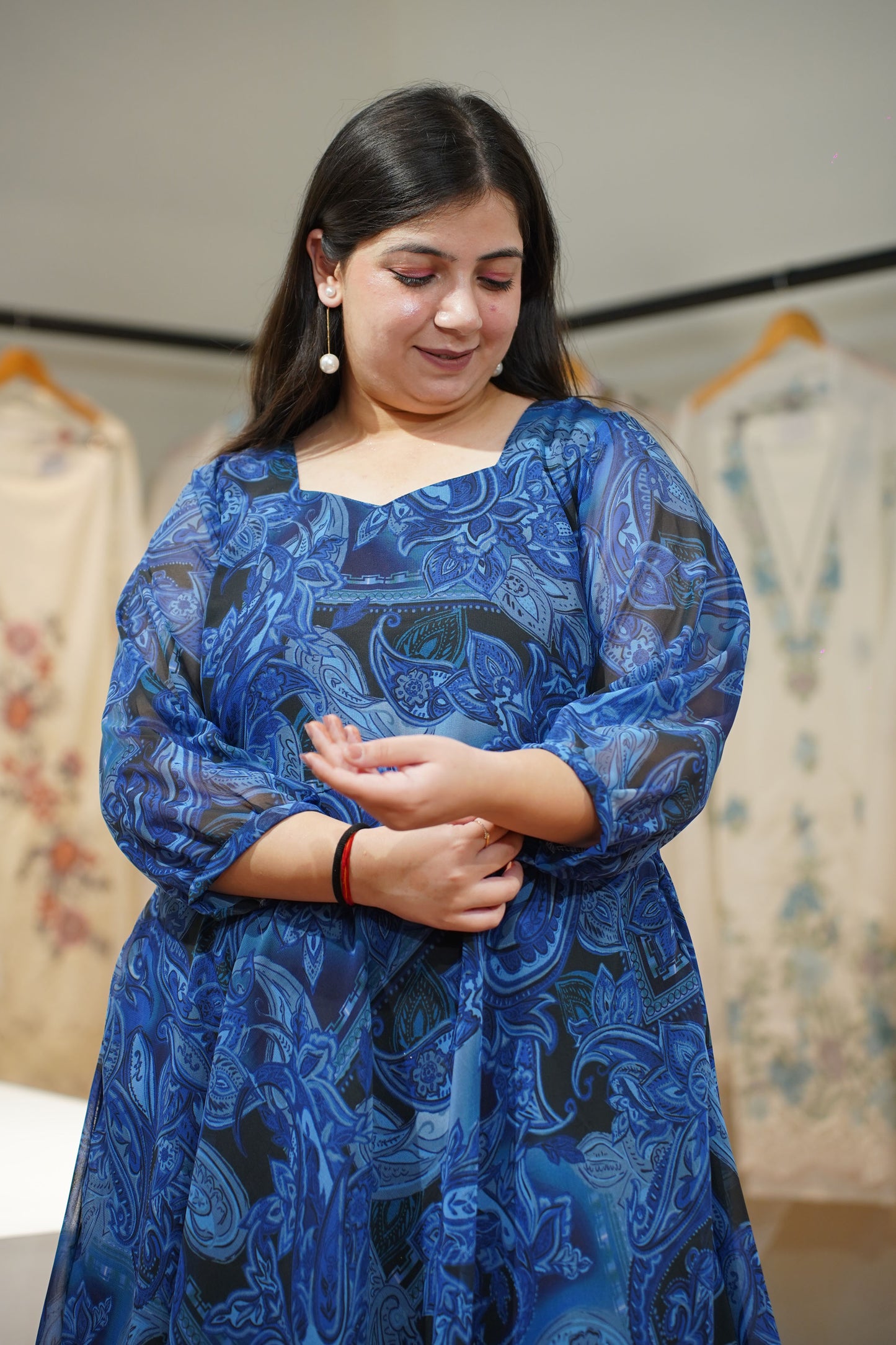 Midnight Muse Printed Maxi Dress