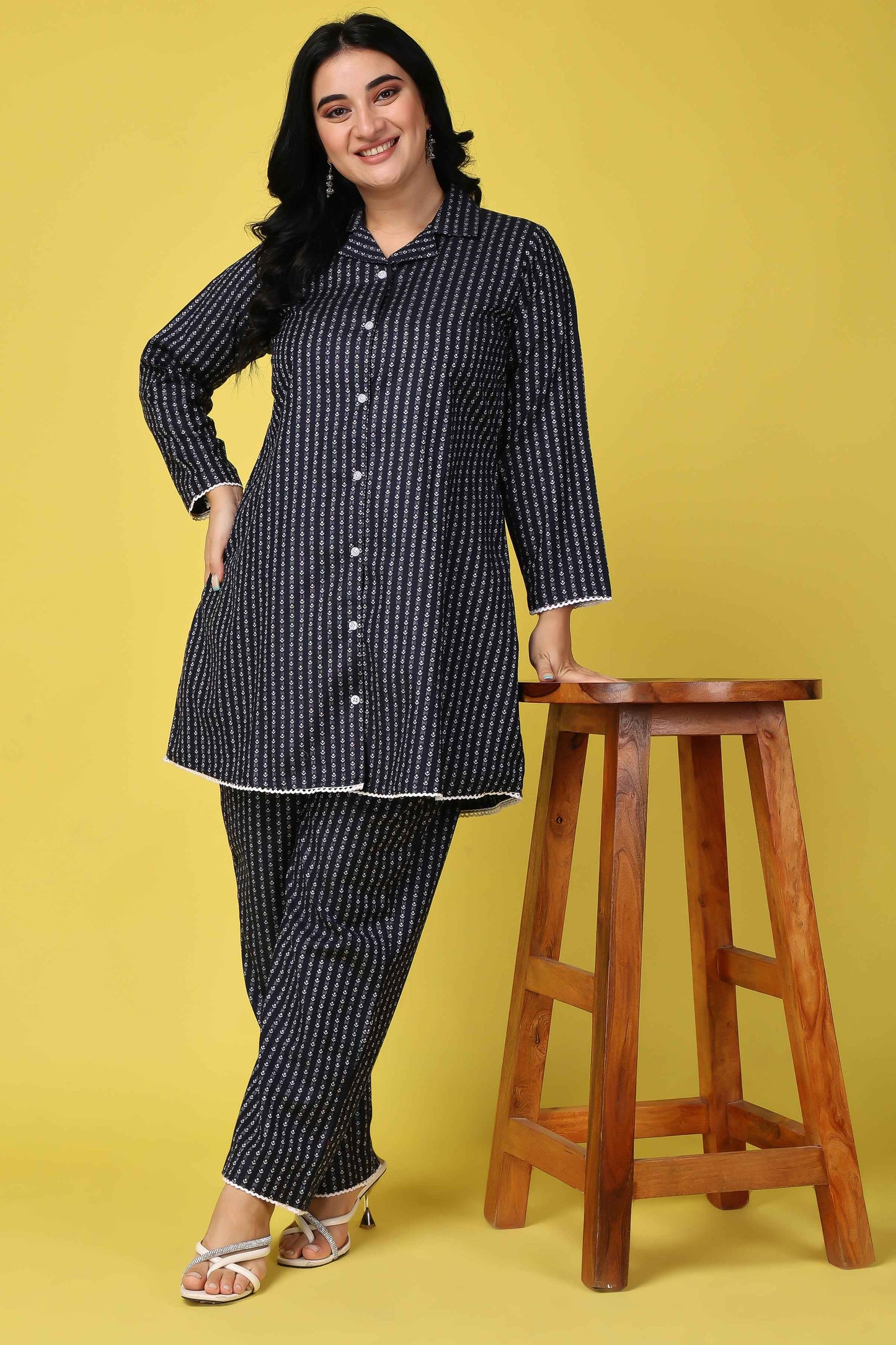 Buy Plus Size ​Northern Lights Woollen Co-ord Set At Apella | Sizes XS to 10 XL | India | Free Delivery | Customized