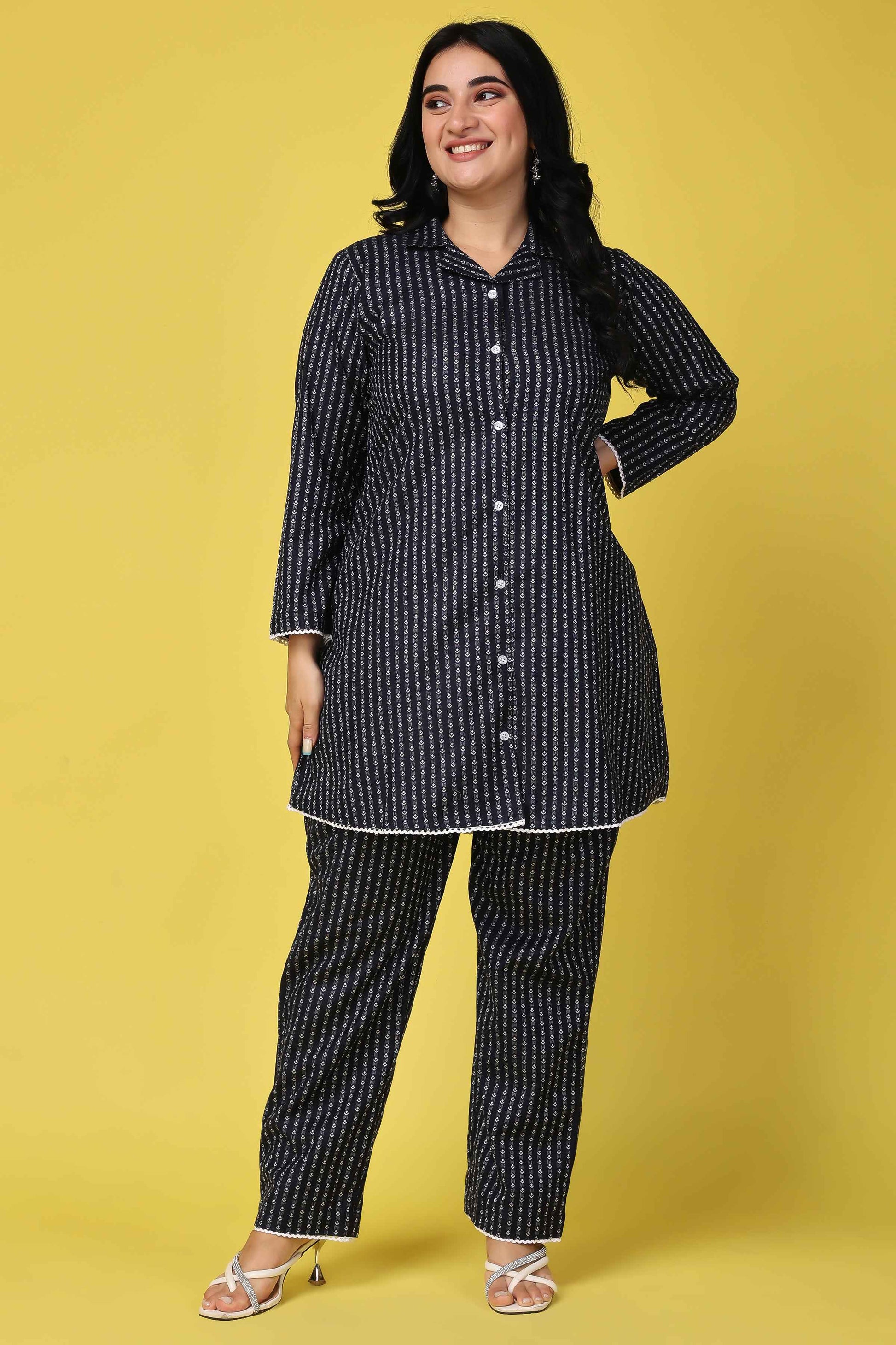 Buy Plus Size ​Northern Lights Woollen Co-ord Set At Apella | Sizes XS to 10 XL | India | Free Delivery | Customized