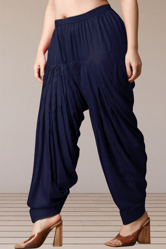Navy Rayon Patiala Salwar