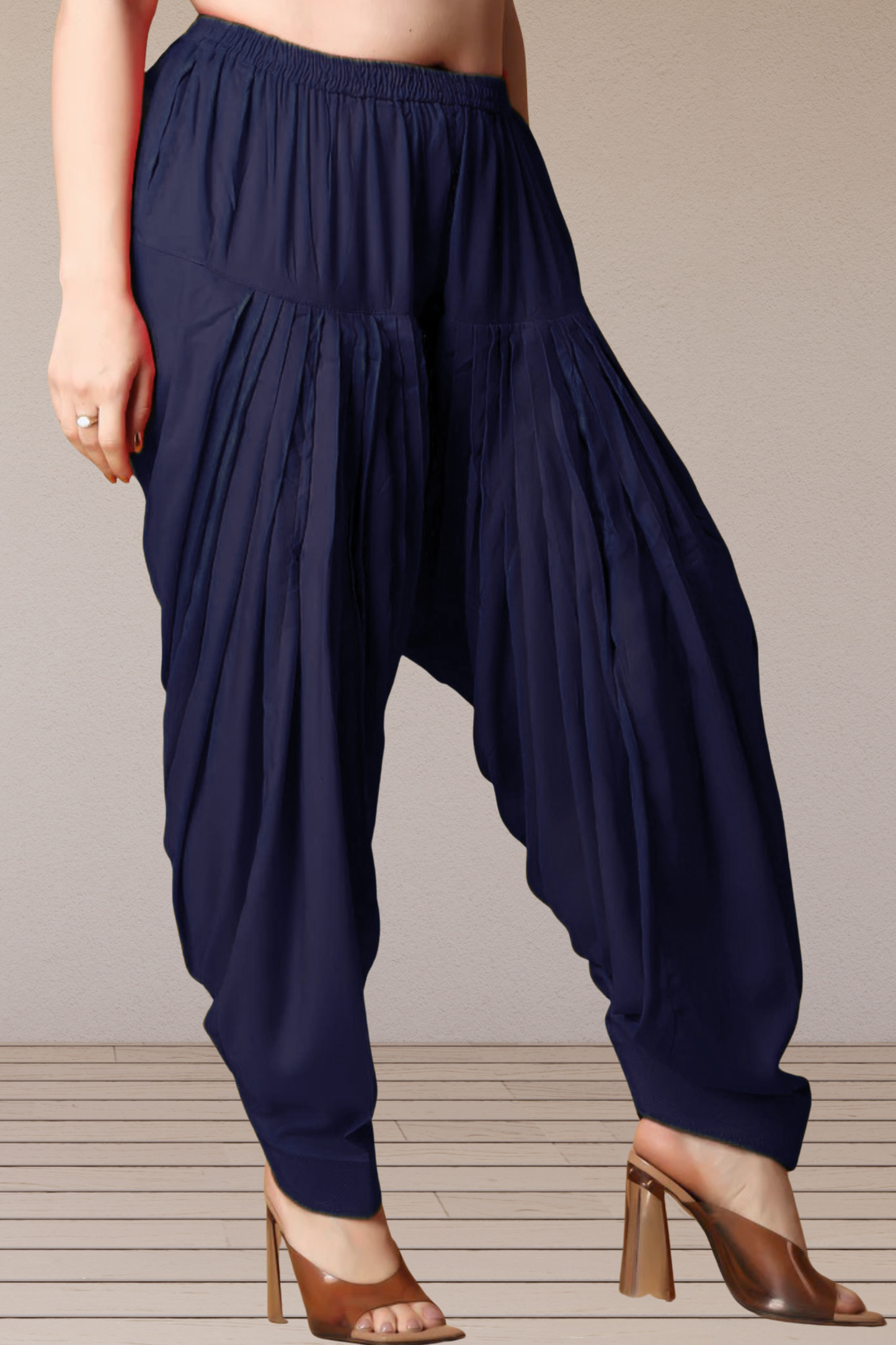Navy Rayon Patiala Salwar