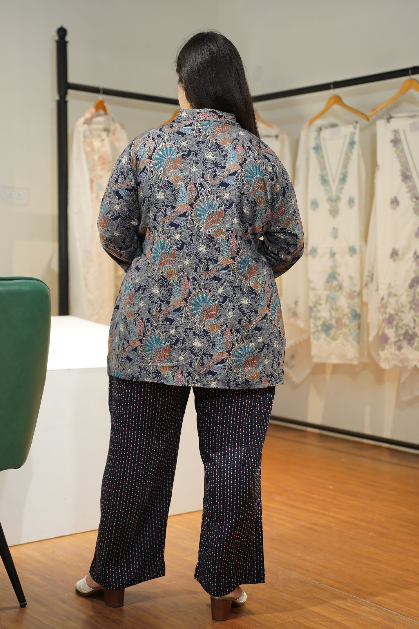 Moon Shadow Foiled Blazer Co-ord Set