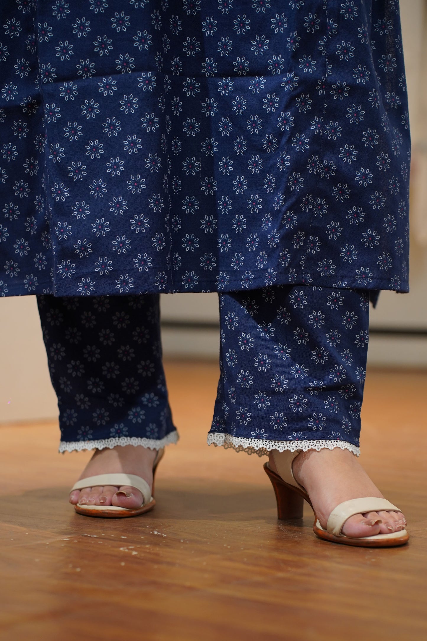 Neel Gul A-line Cotton Kurta Set