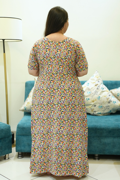 Moon Flower Rayon Night Gown