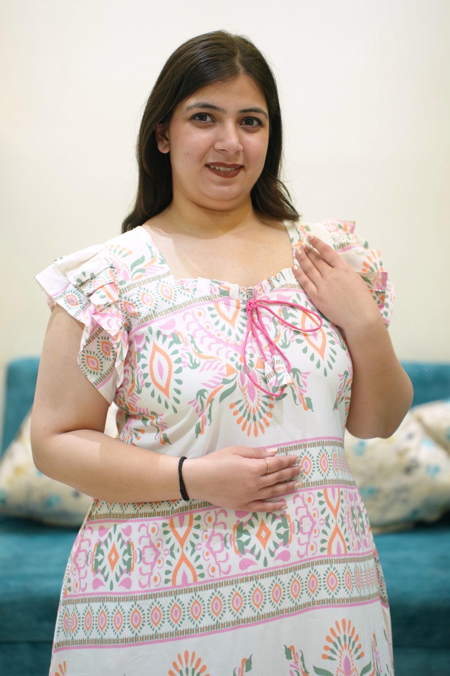 Bohemian Rose Rayon Night Gown