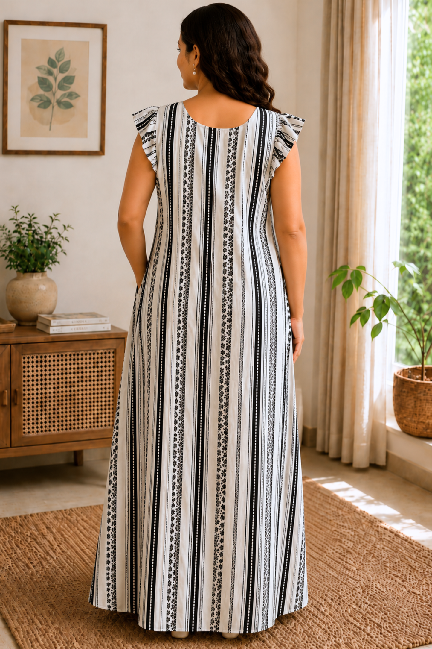 Easy Unwind Striped Lounge Dress