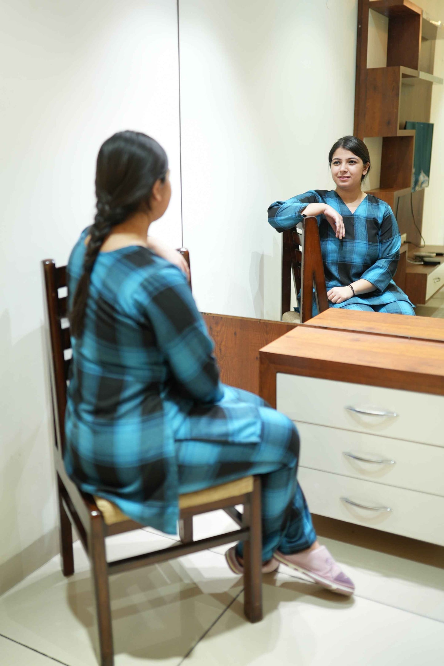 Buy Plus Size ​Nightfall Charm Woollen Night Suit At Apella | Sizes XS to 10 XL | India | Free Delivery | Customized