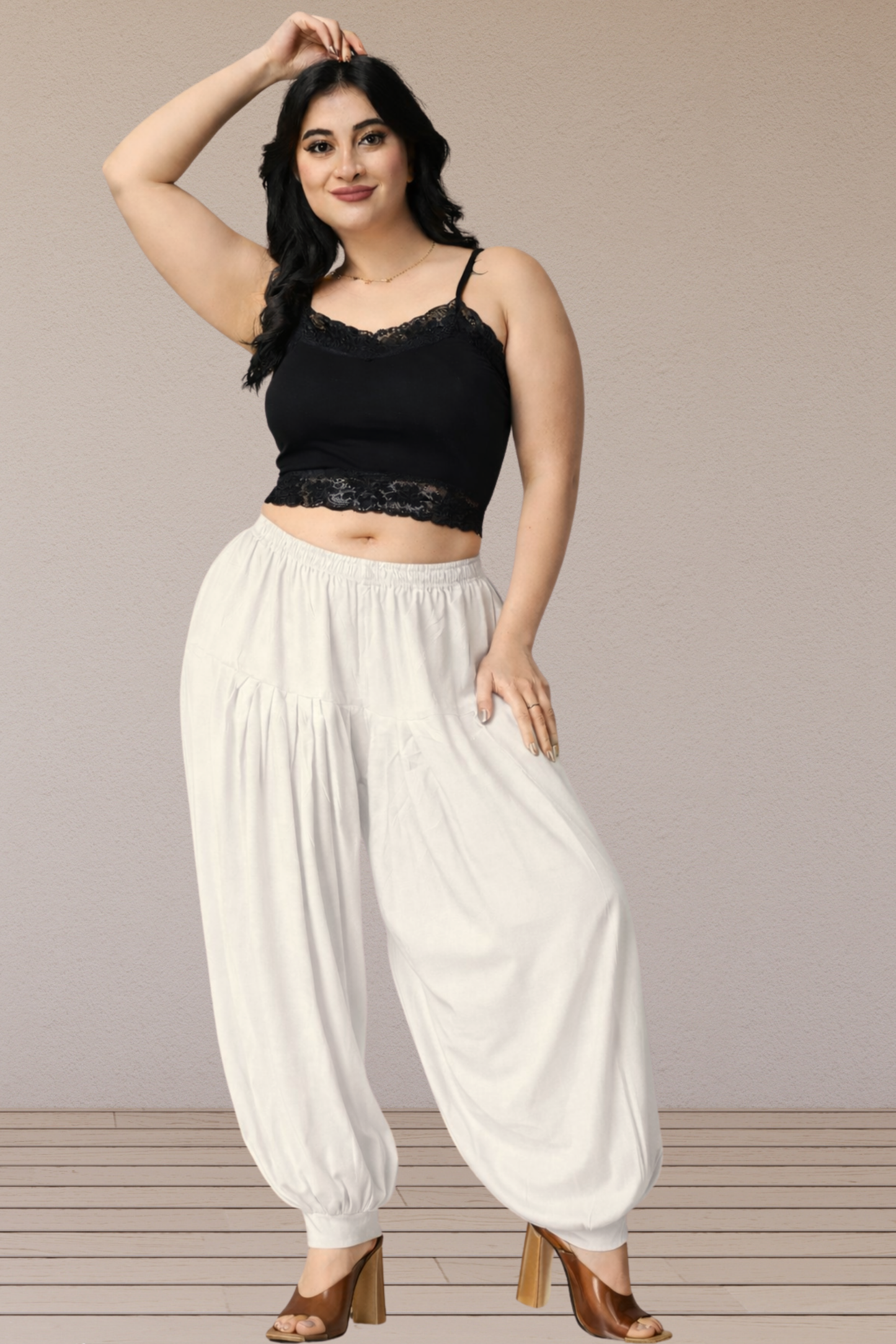 Off White Rayon Afghani Salwar