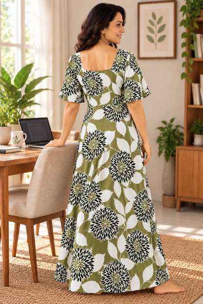 Wild Olivia Rayon Lounge Dress