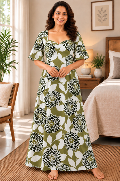 Wild Olivia Rayon Lounge Dress