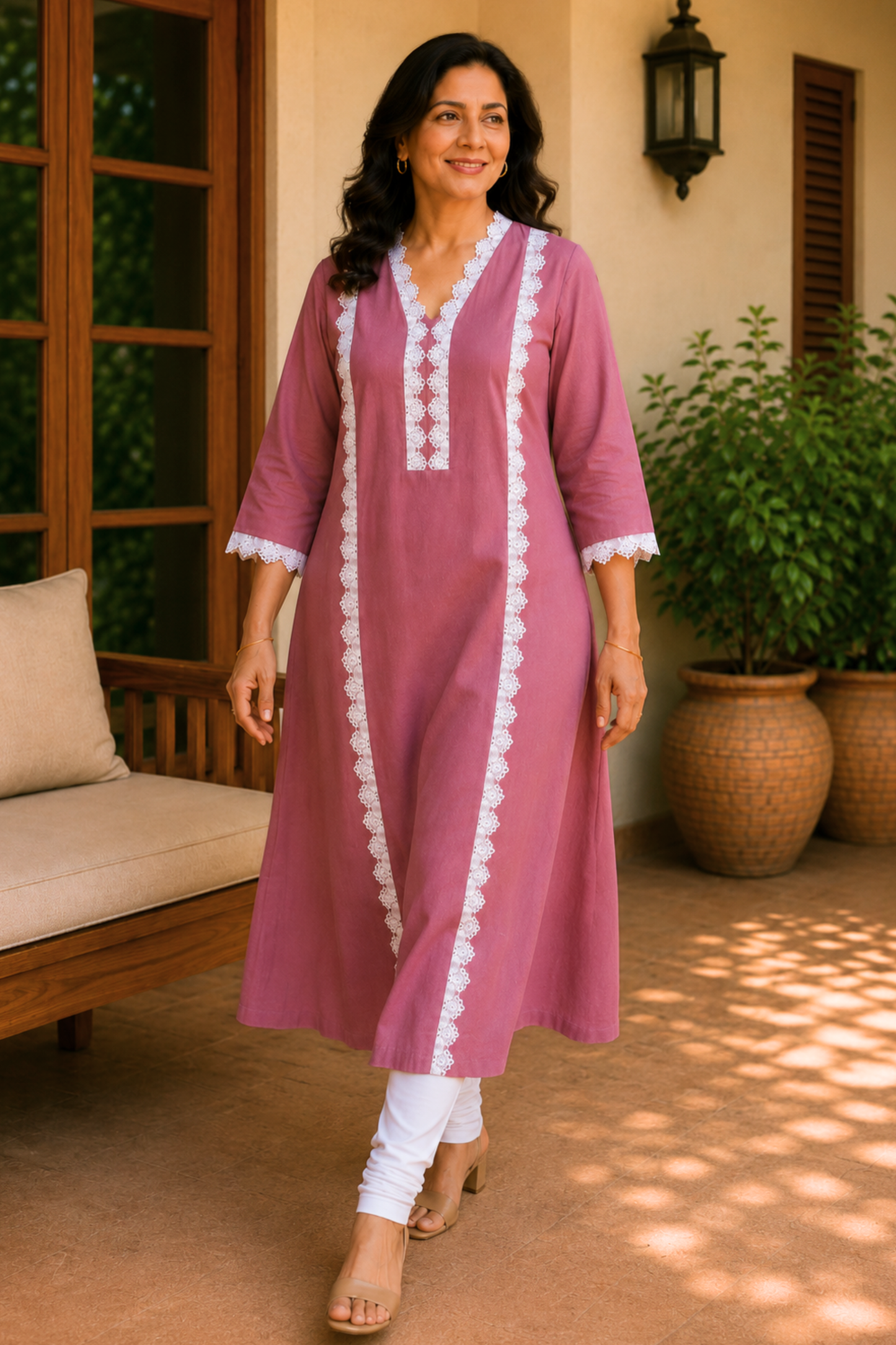 Pinkwood A-line Cotton Kurta